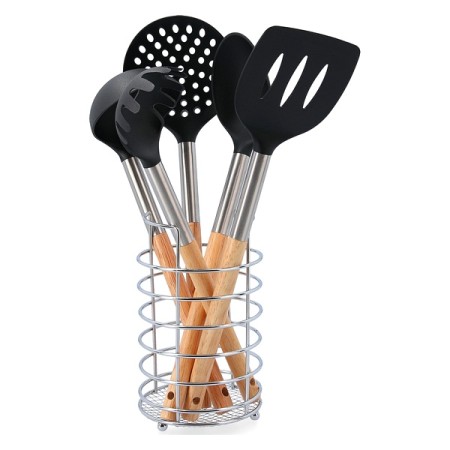 Set d'Ustensiles de Cuisine Quid Baobab Plastique (12,5 x 12,5 x 36 cm) (6 pcs)