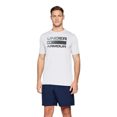 Camiseta de Manga Corta Hombre Under Armour Team issue Wordmark Talla S Blanco