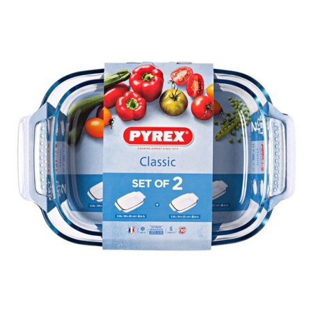 Ensemble de plats de cuisson au four Pyrex Classic Verre borosilicaté (2 pcs)