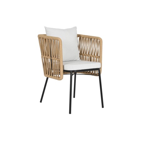 Chaise de jardin Home ESPRIT Beige Acier 66 x 66 x 73 cm