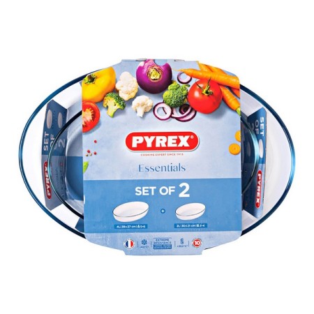 Ensemble de plats de cuisson au four Pyrex Essentials Verre Borosilicaté (2 pcs)