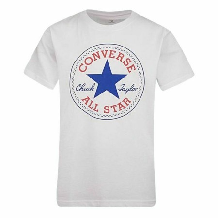 T shirt à manches courtes Enfant Converse Blanc 11-12 ans