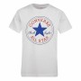 T shirt à manches courtes Enfant Converse Blanc 11-12 ans