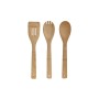 Soporte para Utensilios de Cocina Home ESPRIT Plateado Bambú Acero Inoxidable 8 x 13 x 27 cm 6 Piezas