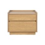Table de Nuit Home ESPRIT Chêne Bois MDF 50 x 40 x 40 cm