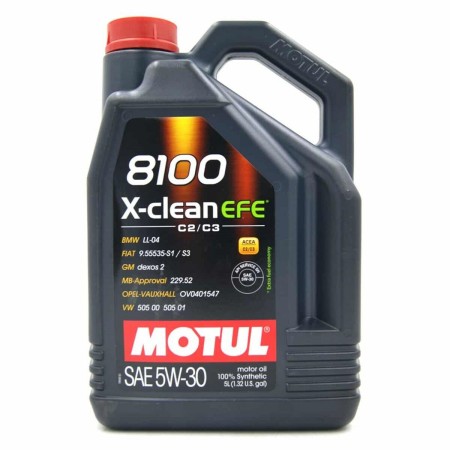 Huile de moteur pour voiture Motul 8100 X-Clean EFE C2/C3 5W30 5W30 5 L