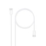 Câble USB-C NANOCABLE 10.01.6002-CO Blanc 2 m