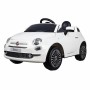 Coche Eléctrico para Niños Fiat 500 Blanco