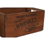 Boîtes de rangement Home ESPRIT Whiskey Marron Bois d'épicéa 40 x 29 x 19 cm 3 Pièces