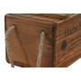 Boîtes de rangement Home ESPRIT Naturel Bois d'épicéa 38 x 24 x 22 cm 4 Pièces