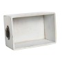 Boîtes de rangement Home ESPRIT Blanc Bois d'épicéa 35 x 22 x 15 cm 3 Pièces