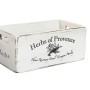 Cajas de almacenamiento Home ESPRIT Herbs of Provence Blanco Madera de abeto 34 x 22 x 15 cm 4 Piezas