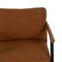 Sillón Marrón Negro Madera de caucho Tejido 70 x 76 x 81 cm