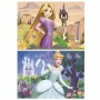 Set de 2 Puzzles Disney Princess Cinderella and Rapunzel 48 Pièces