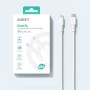 Cable USB a Lightning Aukey CB-SCL2 Blanco Negro 1,8 m