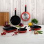 Poêle à Grilller Pyrex SABOR Noir Aluminium (28 cm)