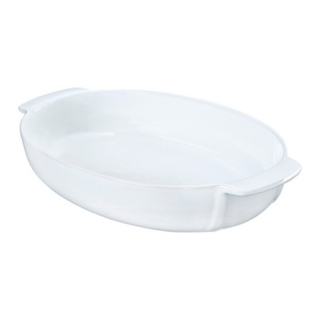 Plat de Four Pyrex Blanc Céramique (35 x 23 cm)