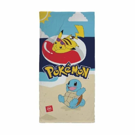 Serviette de plage Pokémon Multicouleur 100 % polyester