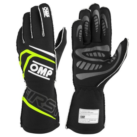 Guantes OMP FIRST Negro M FIA 8856-2018