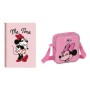 Ensemble de Papeterie Minnie Mouse Loving Rose A4 2 Pièces