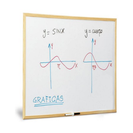 Tableau blanc Faibo Blanc Bois 60 x 90 cm