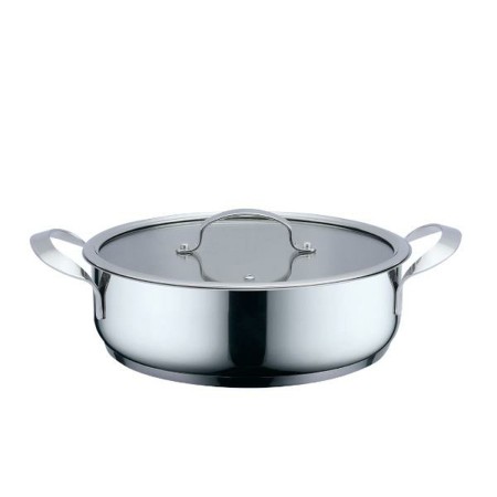 Casserole avec Couvercle Haeger Gris Ø 24 cm