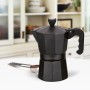 Cafetera Italiana Feel Maestro MR-1666 Negro Aluminio 300 ml 6 Tazas