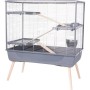 Cage Zolux 205661GRI Bois Métal Plastique