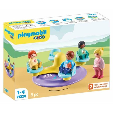 Playset Playmobil 1.2.3 Carrousel 5 Pièces