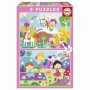 Set de 2 Puzzles Educa Fantasy world 48 Piezas