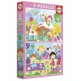 Set de 2 Puzzles Educa Fantasy world 48 Pièces