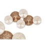 Décoration murale Blanc Marron Bois de manguier Arbre de vie 102 x 55 x 5 cm
