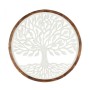 Décoration murale Blanc Marron Bois de manguier Arbre de vie 65 x 65 x 3 cm
