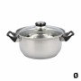 Casserole avec Couvercle en Verre Quid Habitat Acier inoxydable